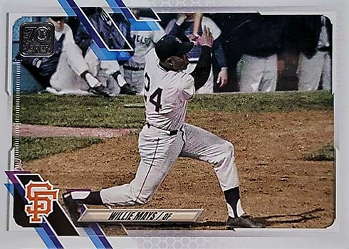 2021 Topps Update Series Baseball Variations Willie Mays SP