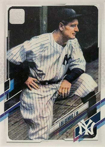 2021 Topps Update Series Baseball Variations Lou Gehrig SP