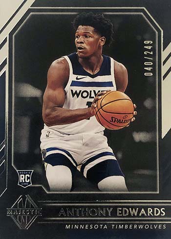 2020-21 Panini Chronicles Basketball Anthony Edwards Majestic