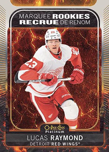 2021-22 O-Pee-Chee Platinum Hockey Hot Magma Lucas Raymond