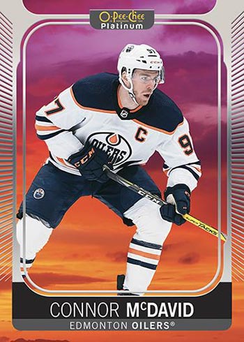 2021-22 O-Pee-Chee Platinum Hockey Sunset Connor McDavid