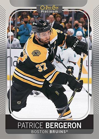 2021-22 O-Pee-Chee Platinum Hockey Patrice Bergeron