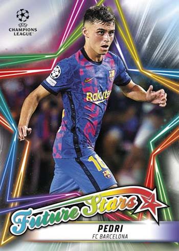 2021-22 Topps Chrome UEFA Champions League Future Stars Pedri