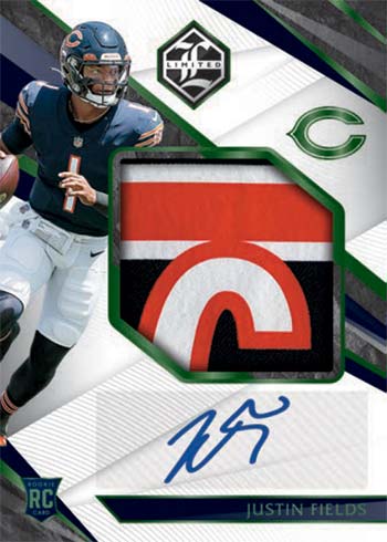 2021 Panini Limited Football Rookie Patch Autographs Variations Justin Fields