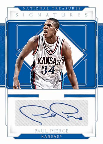 2021 Panini National Treasures Collegiate Basketball Signatures Paul Pierce