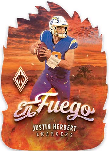 2021 Panini Phoenix Football En Fuego Justin Herbert