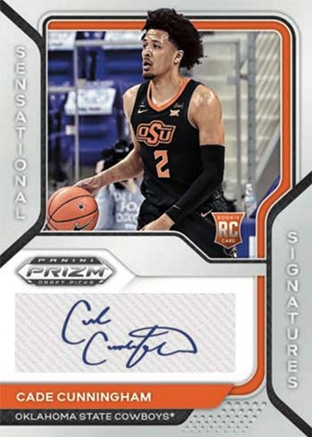2021-22 Panini Prizm Draft Picks Basketball Sensational Signatures Cade Cunningham