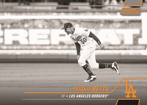 2022 Topps Stadium Club Baseball Black and White Mookie Betts
