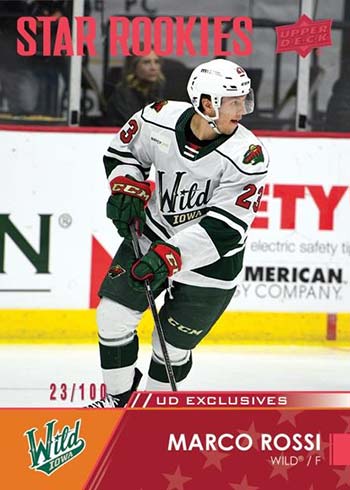 2021-22 Upper Deck AHL Exclusives Marco Rossi Star Rookies