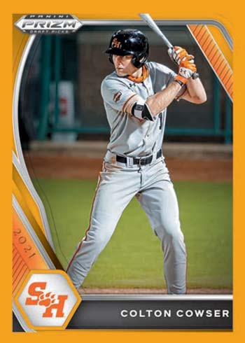 2021 Panini Prizm Draft Picks Baseball Gold Prizms Colton Cowser