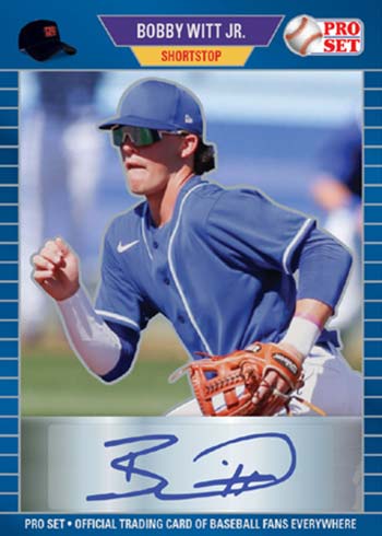 2021 Pro Set Metal Baseball Bobby Witt Jr. Autograph
