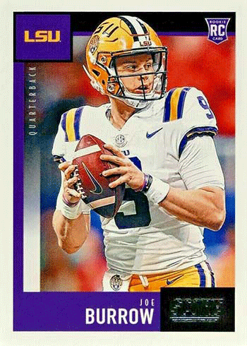 2020 Score Joe Burrow Rookie Card