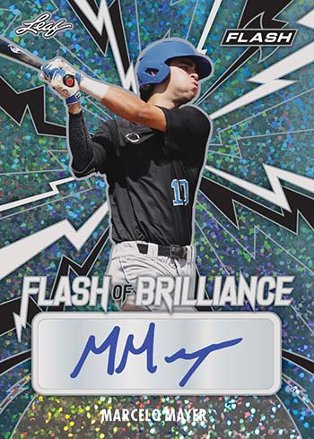 2021 Leaf Flash Baseball Flash of Brilliance Marcelo Mayer