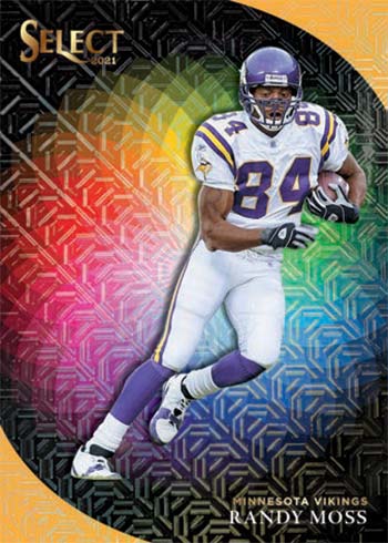 2021 Select Football Color Wheel Gold Prizms Randy Moss