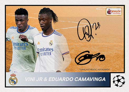 2021/22 Topps UEFA Soccer Merlin 97 Factory Sealed Hobby Box - Auto + 2 Numbered Parallels