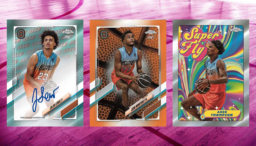 2021-22 Topps Chrome Overtime Elite Basketball Checklist, Box Info