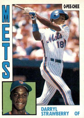 1984 O-Pee-Chee Baseball Darryl Strawberry Rookie Card