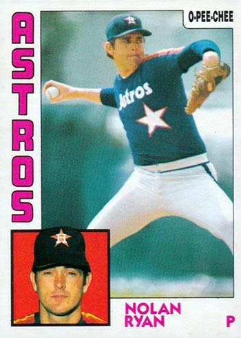 1984 O-Pee-Chee Baseball Nolan Ryan
