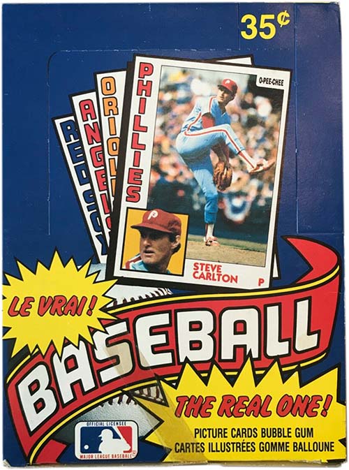 1984 O-Pee-Chee Baseball Box