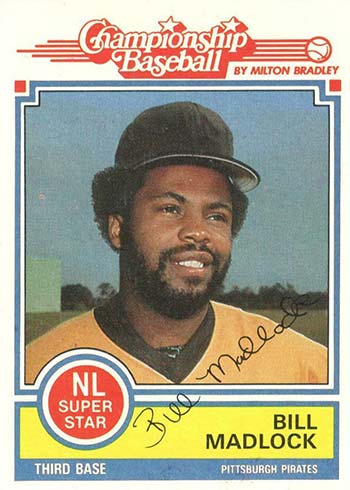 1984 Topps Milton Bradley Baseball Bill Madlock