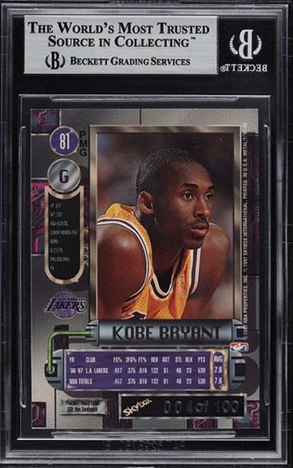 1997-98 Precious Metal Gems Emerald Kobe Bryant Sells for $2 Million