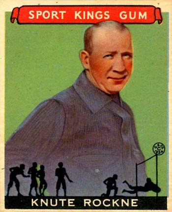 1933 Goudey Sport Kings Knute Rockne