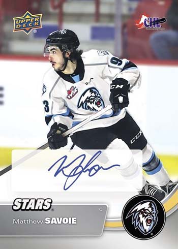 2021-22 Upper Deck CHL Autograph Matthew Savoie