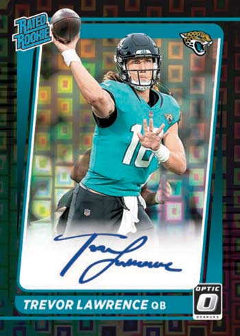 2021 Donruss Optic Football Rated Rookies Autographs Trevor Lawrence