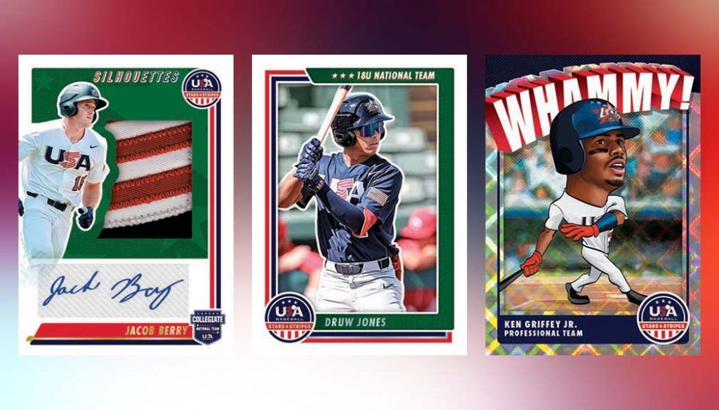 2023 Panini Stars & Stripes USA Baseball Checklist, Box Info