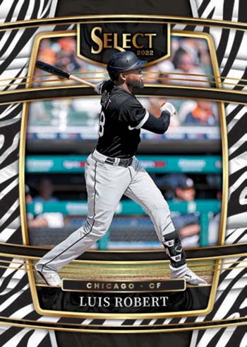 2022 Panini Select Baseball Zebra Luis Robert