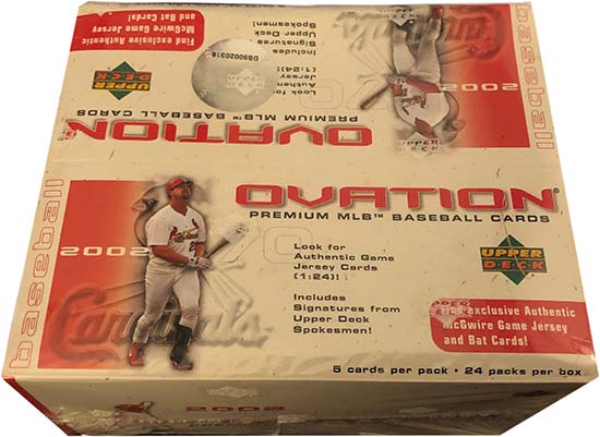 2002 Upper Deck Ovation Baseball Box Break, Review and Breakdown