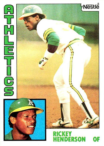 1984 Topps Nestle Baseball Rickey Henderson