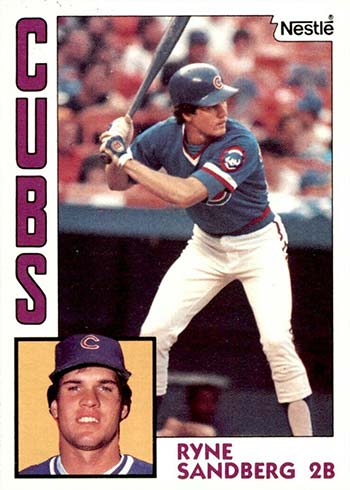 1984 Topps Nestle Baseball Ryne Sandberg