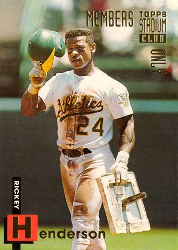 Topps Stadium Club Members Only Baseball Card Sets of the 1990s