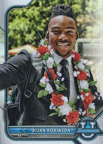 2021-22 Bowman University Football Variations  Bijan Robinson