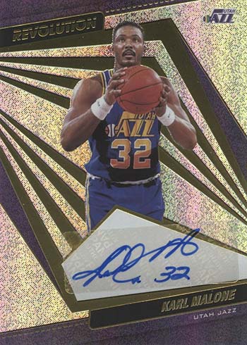 2021-22 Panini Revolution Basketball Karl Malone Autograph