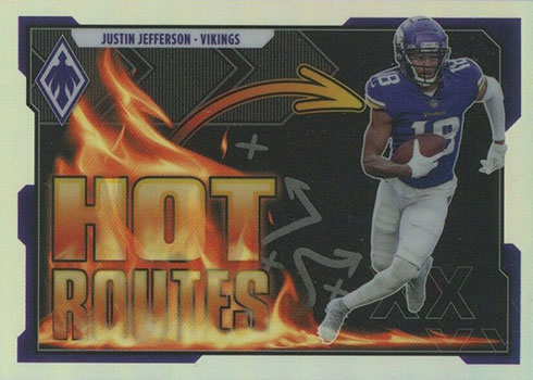 2021 Panini Phoenix Football Hot Routes Justin Jefferson