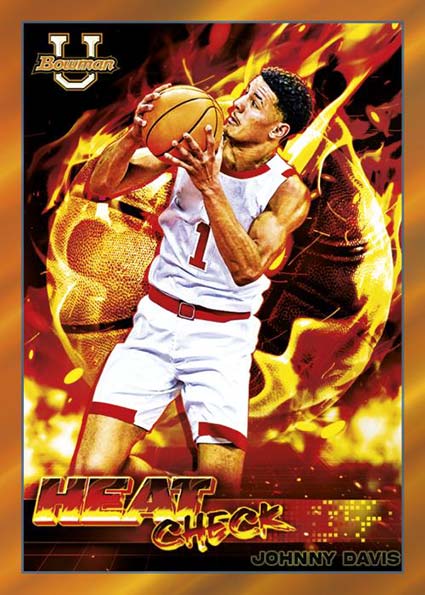 2021-22 Bowman University Basketball Heat Check Johnny Davis