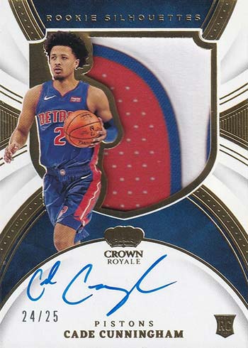 2021-22 Panini Crown Royale Rookie Signatures Prime Cade Cunningham