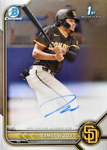 2022 Bowman Chrome Autographs James Wood
