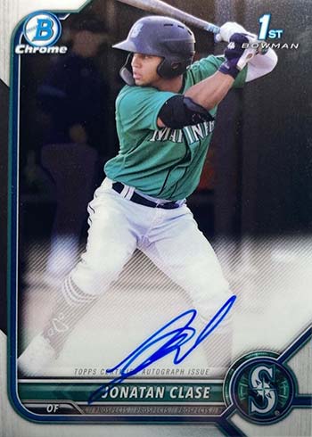 2022 Bowman Chrome Autographs Jonatan Clase