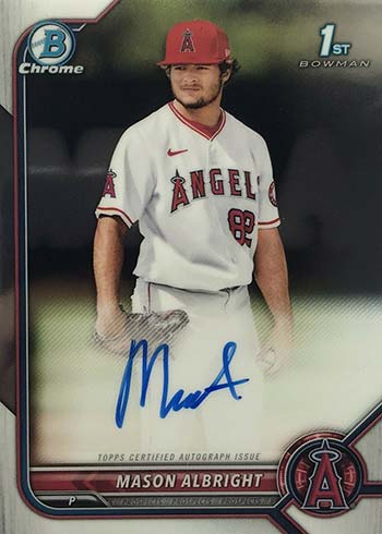 2022 Bowman Chrome Autographs Mason Albright