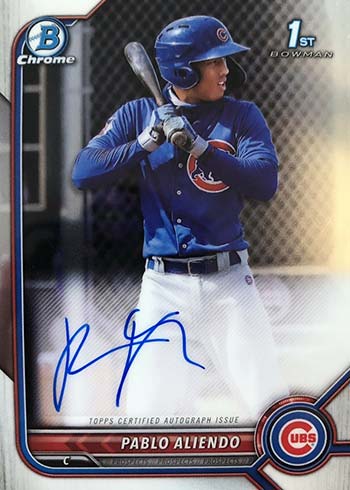 2022 Bowman Chrome Autographs Pablo Aliendo