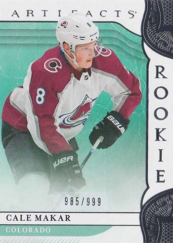 2019-20 Artifacts Cale Makar Rookie Card