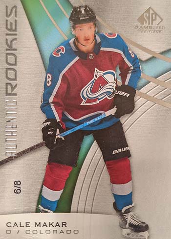 2019-20 SP Game Used Cale Makar Rookie Card