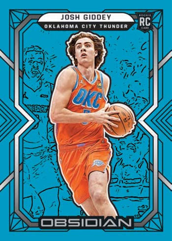 2021-22 Panini Obsidian Basketball Blue Flood Josh Giddey