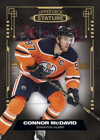 2021-22 Upper Deck Stature Hockey Black Connor McDavid