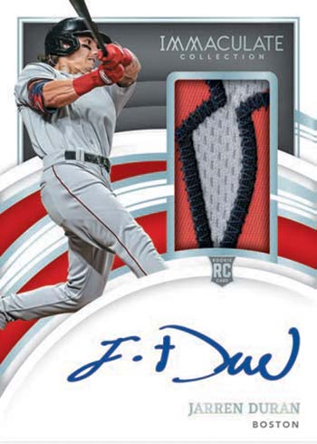 2022 Panini Immaculate Baseball Rookie Patch Autographs Jarren Duran