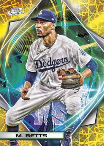 2022 Topps Cosmic Chrome Baseball Gold Interstellar Refractors Mookie Betts