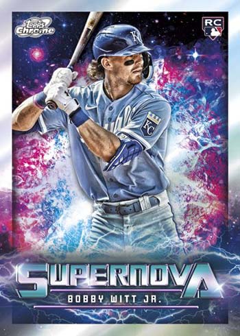 2022 Topps Cosmic Chrome Baseball Supernova Bobby Witt Jr.